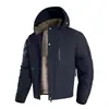 Chaqueta de Invierno 2026 Nueva para Hombre, Casual, con Capucha Desmontable, Cálida, de Algodón con Forro de Felpa y Engrosada, es Versátil, Contiene Exterior de Lana