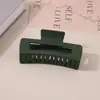 Pinza para el Cabello Mate Transfronteriza Tipo Pinza de Tiburón con Acabado de Alta Gama, Pinza de Garra Rectangular Simple de 13 cm, Tamaño Grande para Cabello Grueso, Accesorio para el Cabello para Mujer