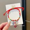 Pulsera con Colgante de Zongzi para Niños DIY Ajustable Festival del Bote del Dragón Cuerda Colorida 2026 Nueva Pulsera del Festival del Bote del Dragón Venta al por Mayor para Puestos de Mercado