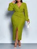 Comercio exterior transfronterizo europeo y americano talla grande verano 2026 nuevo elegante vestido de longitud media estampado de retazos con cuello cuadrado