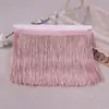 Amostra customizada de franja de criptografia fileira de rendas de bigode poliéster artesanato de cores acessórios para roupas de dança latina processamento atacado