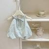Traje de Verano para Niñas 2025 Bebé Nuevo Estilo Estilo Coreano Chaleco Tirantes Encaje Shorts Conjunto de Dos Piezas