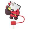 Amazon Hot Christmas Straw Cap Personalizado Soft Glue 10mm Straw Sleeve Party Straw Decorative Cap Capa de poeira