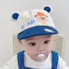 Gorro de bebé primavera y otoño para niños, gorra de visera linda, super linda, gorra de béisbol de algodón suave de ala suave, versátil para bebés, niños y niñas