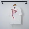 2026 Marca da Moda Nova Ch Coração de Cromo Cruz Sânscrito Bordado Pesado Unissex Casal Casual Gola Redonda Manga Curta Camiseta