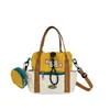 Bolso bandolera de lona nuevo estilo coreano, con un diseño fresco y moderno, perfecto para estudiantes, y un bolso de hombro lindo y versátil que se puede combinar con varios atuendos