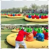 Modelo de Atrezo Divertido Grande Destacado Rábano Inflable Juego de Tetris de Arrancar Carrera de Obstáculos