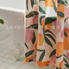 Fornecimento Transfronteiriço de Tecido para Cortina de Chuveiro Poliéster Impermeável de Frutas Hotel Banheiro Cortina de Chuveiro Impermeável e à Prova de Mofo Atacado Amazon