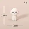 Decoración Artesanal DIY de Resina para Escritorio del Hogar Pequeños Adornos Accesorios Venta al por Mayor Adornos de Micro Paisaje Lindo Perrito Teddy