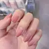 24 piezas de color natural para que los estudiantes usen parche de uñas parche de degradado de explosión de rubor desmontable para usar en las uñas
