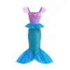 Comércio Exterior Transfronteiriço Moda Infantil Vestido Princesa Sem Mangas Moderno Cauda de Peixe Saia Longa Meninas Sereia Pequenas Mangas Voadoras Vestido de Lantejoulas