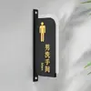 Señales Acrílicas para Baños de Hombres y Mujeres, Señales para Puertas de Baños de Hoteles y Restaurantes, Señales de Baño de Doble Cara