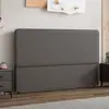 Nuevo Cabecero de Cama Empaquetado Suave, Respaldo Simple de Madera Maciza de Pie, Nuevo Cabecero Ultra Delgado que Ahorra Espacio para Apartamentos Pequeños, Compra Individual