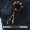 Anillos Redondos de Cristal Natural Serie de Accesorios, Accesorios para Pulseras de Piedra Natural, Accesorios para Pulseras de Cristal DIY, Retorcido a Mano