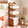 Prateleira de Armazenamento para Mesa, Prateleira de Canto para Bancada, Pequena Estante de Livros, Prateleira Multicamadas, Prateleira Organizadora de Escritório, Prateleira de Armazenamento