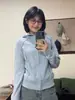 Cardigan con capucha slim-fit H&M Otoño mujer 2026 Primavera/Otoño nuevo estilo chaqueta con capucha adelgazante top corto casual