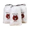 Set de cuencos de plástico desechables con envoltura elástica para alimentos, boca elástica, grandes, venta al por mayor, para refrigerador, conservación fresca, licra, seda, oso, empaque
