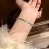 Pulseira Geométricas Poligonais de Zircônia Estilo Coreano Ins Nicho High-End Exquisite Corrente de Mão Acessórios de Joias de Mão Simples de Temperamento