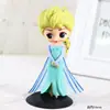Decoración de pastel de dibujos animados Frozen Aisha Anna Princesa Sakura tarjeta de copo de nieve inserción fiesta de cumpleaños enchufe