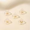 Plugues de Ouvido de Silicone Transparente de Ouro 18K Plugues de Ouvido de Borracha Macia Borboleta DIY Brincos de Pino de Orelha Acessórios de Orelha Semiacabados A48