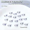 Mariposa de Color Macarrón Combinada con Accesorios Dorados para Uñas, Decoraciones de Uñas de Corbata de Moño Coloridas, Productos Terminados al por Mayor