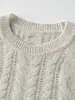 Suéter de Cachemira Pura Tejido Suéter de Cachemira Versátil Suéter Pulóver Top para Mujer Nuevo Cuello Redondo Otoño e Invierno Grueso