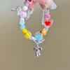 Pulseira de cerâmica com contas de elefante cor macaron 2023 joia de menina pulseira nicho joia dopamina atacado