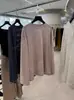 DestacadoYuran 26 Colección Primavera/Verano Nueva Camisa de Manga Corta Texturizada de Punto Fino de Lino-Algodón Silueta Simple