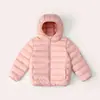 Jaqueta Leve de Penas Infantil para Meninos e Meninas, Estilo Curto para Bebês e Crianças Maiores, Roupa de Outono e Inverno, Casaco Estilo Coreano 2024