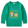 Camiseta de algodón para niños estilo coreano primavera y otoño cuello redondo manga larga básica camiseta interior para niños y niñas camiseta para bebé