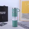 Taza Térmica de Acero Inoxidable con Tres Tapas para Una Taza Set de Tazas Térmicas Taza de Té Apertura Evento Publicitario Taza de Regalo para Oficina