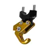 Gancho Dobrável de Liga de Alumínio para Veículo Elétrico de Motocicleta 22mm Guidão Universal Bomba de Freio Meio Círculo Fixador Armazenamento de Bagagem