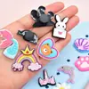 Zuecos de PVC para Niños Transfronterizos Accesorios DIY Mecanismos Dinosaurio Sirena Princesa Dijes para Zapatos Set de Decoración de Zapatos para Niños y Niñas