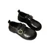 2026 Nuevos Zapatos Pequeños de Cuero Otoñales Estilo Retro para Mujer Estilo Británico Mocasines Planos Estilo Coreano Versátiles Estilo Académico Zapatos Casuales