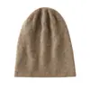 Chapéus de caxemira para outono e inverno para homens e mulheres, cor sólida tricotado estilo coreano versátil lã tricotada novo chapéu de cabeça quente para casal