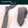 Corbata de Lana Sintética para Hombre 6CM Estrecha Estilo Retro Británico Europeo y Americano Casual Negocios Patrón Cuadros Manual