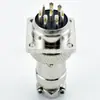 Conector de enchufe recto de socket cuadrado GX16 para aviación 8 núcleos/9 núcleos/10 núcleos enchufe industrial enchufable
