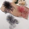 Estilo Súper de Hada, Hermoso, Dulce y Fresco, Tejido de Malla Atmosférico, Pedrería, Cintas, Flores, Accesorios para el Cabello Hechos a Mano de Bricolaje, Adornos para el Cabello, Accesorios para Ramilletes