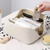 Bolsa de Cosméticos de Aspecto Elegante con Compartimentos, Gran Capacidad, Bolsa Portátil para Guardar Brochas de Maquillaje, Neceser de Viaje