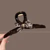 Pinza de tiburón extragrande con un toque de alta gama, pinza para el cabello exquisita y robusta para la parte posterior de la cabeza, adecuada para cabello grueso