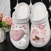 Un Juego Completo de Accesorios de Zuecos de Alta Gama con Decoraciones Desmontables de Gatitos para Niñas, Lujo Ligero DIY