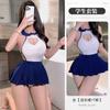 Night Fans Ropa Interior Sexy para Mujer Sexy Ultracorta sin Espalda Deseo Puro Uniforme de Estudiante Tentación Traje de Juego de Roles 8535