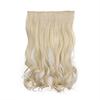 Peluca Peluca de Mujer Extensiones de Cabello Largo Rizado de Una Pieza Cortina de Fibra Química Sin Costuras Cinco Clips Extensiones de Cabello Rizado Venta al por Mayor en Stock