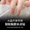 Palillo de Cristal Manicura Palillo para Eliminar Piel Muerta Herramienta de Belleza Bolsa para Palillos de Manicura Nueva Herramienta de Uñas Portátil Palillo con Punto Doble