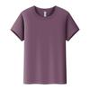 Verano nuevo manga corta algodón peinado urbano casual cuello redondo top color macarrón comercio exterior en stock entrega de una pieza