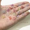 Gradiente Transparente Mini Laço Contas Soltas Joias Feitas à Mão Contas para Nail Art Materiais DIY Mistura Multicolorida Atacado