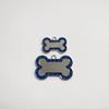 Etiqueta Popular Antiperdida para Perro de Aleación de Zinc Transfronteriza Forma de Hueso con Brillo Colgante para Collar de Mascota Gato Etiqueta Pequeña