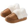 Fábrica de Zapatos Qidan Pantuflas de Algodón para Mujer en Otoño e Invierno Hogar Interior Forradas de Felpa Calientes Suela Gruesa Calzado Exterior Antideslizante Zapatos de Algodón de Bolsillo para Mujer