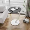 Mesa pequeña minimalista moderna mesa de café pequeña móvil mesa de noche para sala de estar dormitorio mini mesa de esquina estante de almacenamiento para el hogar
