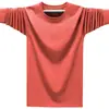 Comercio Exterior 2026 Primavera y Otoño Sudadera Básica Casual para Hombre Camiseta Deportiva de Color Sólido Top Holgado de Talla Grande de Manga Larga para Hombre
